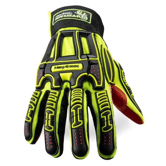 Guantes de Seguridad HexArmor Rig Lizard® 2021X con Protección Contra Impactos y Resistencia al Corte A3 - DIBAMEX