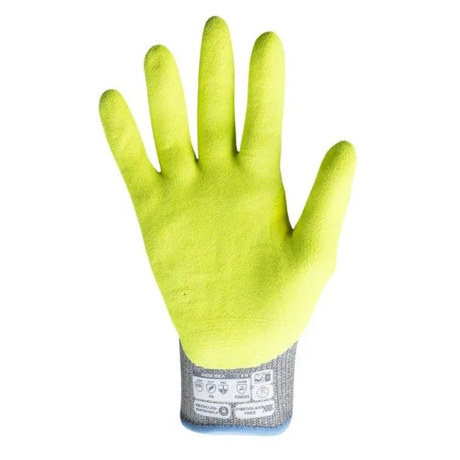 Guantes HexArmor Helix® 3014IMP con Protección Contra Impactos y Corte A6 - Palma de Nitrilo Arenoso - DIBAMEX