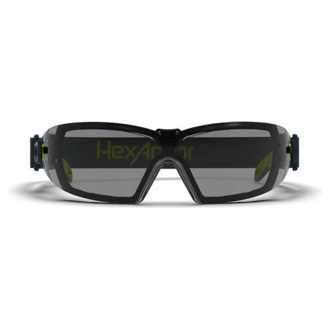 Lentes de Seguridad con Foam y Correa Ajustable, Mica Gris - HexArmor MX200G - DIBAMEX