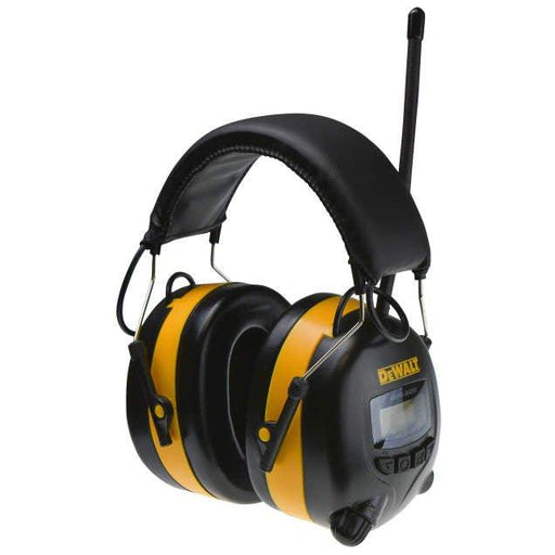 Protector Orejera Auditiva DEWALT DPG15 con Radio Digital AM/FM - DIBAMEX